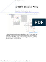 Honda Accord 2016 Electrical Wiring Diagram