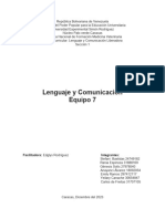 Lenguaje y Comunicacion Trabajo Equipo 7-1