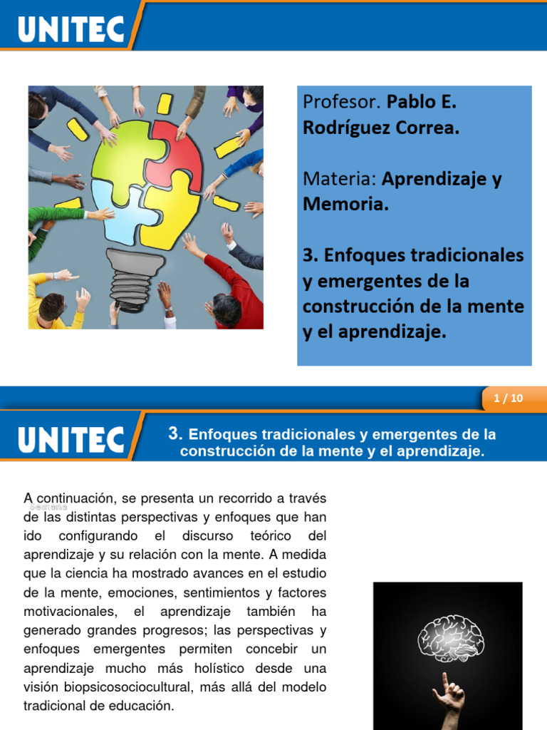 Enfoques emergentes del aprendizaje | PDF | Teoría de apego | Memoria