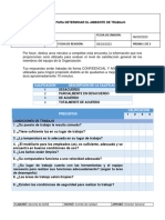 Encuesta para Determinar El Ambiente de Trabajo