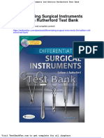 Differentiating Surgical Instruments 2nd Edition Rutherford Test Bank