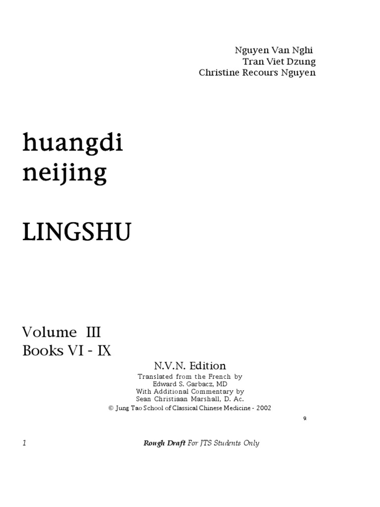 Lingshu | PDF | Yin And Yang | Acupuncture