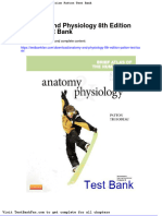Anatomy and Physiology 8th Edition Patton Test Bank