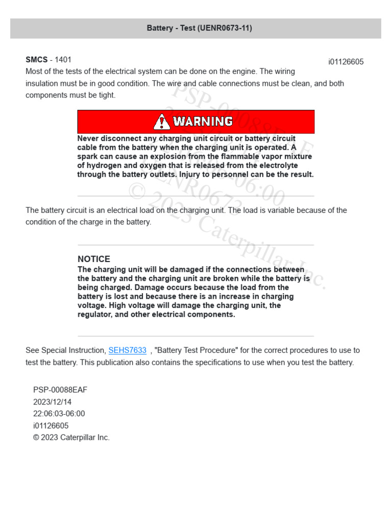 Batery Test | PDF
