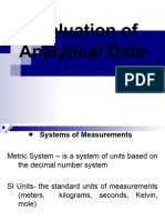 Evaluation of Analytical Data