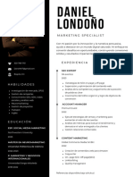 White Black Elegant Modern Corporate CV Resume