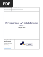 Metropol API Data Submission Guide - v1.2