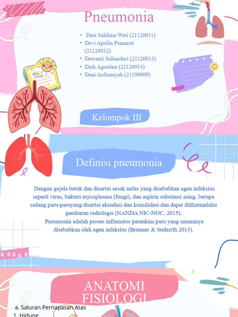 Kelompok III Pneumonia | PDF | Kesehatan Holistik | Sains & Matematika
