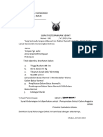 Surat Keterangan Sehat: A. Tinggi Badan 168 CM B. C. D