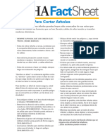 OSHA Factsheet-Consejos Para Cortar Arboles