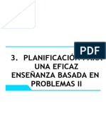 Planificación para Una Eficaz Enseñanza Basada en Problemas II