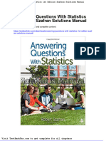 Answering Questions With Statistics 1st Edition Szafran Solutions Manual