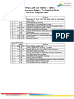 Contoh Jadwal Kegiatan