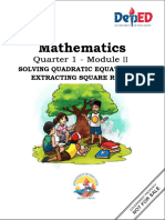 Solving Quadratic Equations by Extracting Square Roots