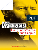 Le Judaïsme Antique (Max Weber)