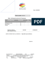 Désignation Quantité Prix Unitaire Total: Devis Numéro