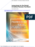 Applied Pharmacology For The Dental Hygienist 7th Edition Haveles Test Bank