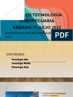 Clase 2 Tipos de Tecnología Agropecuaria