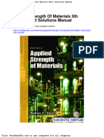 Applied Strength of Materials 5th Edition Mott Solutions Manual