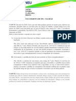 Sucessões. Trabalho de Sucessões. Nota Subjetiva