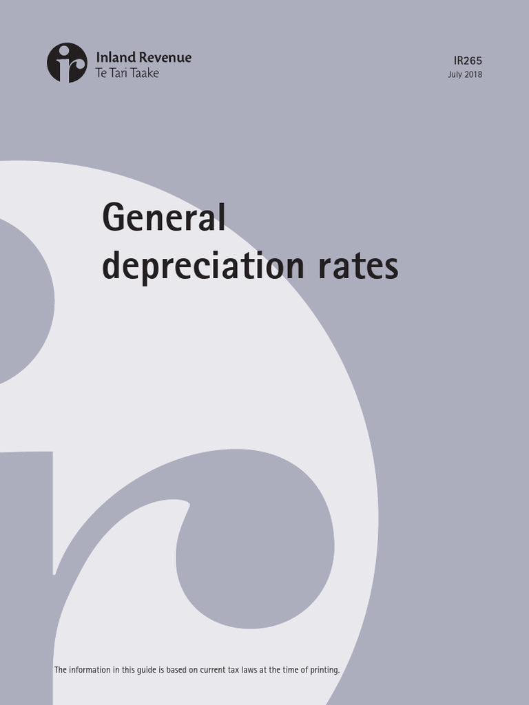 Depreciable Rates PDF Depreciation
