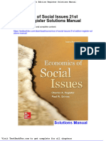 Economics of Social Issues 21st Edition Register Solutions Manual