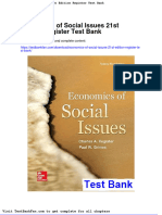 Economics of Social Issues 21st Edition Register Test Bank