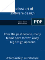 Devsum2023 The Lost Art of Software Design