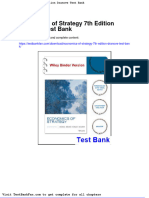 Economics of Strategy 7th Edition Dranove Test Bank