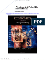 Economics Principles and Policy 12th Edition Baumol Test Bank
