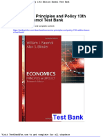 Economics Principles and Policy 13th Edition Baumol Test Bank