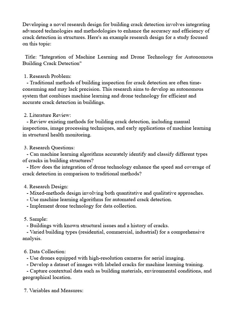 Developing A Novel Research Design For Building Crack Detection ...