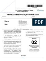 Prova Governo Do Estado de Pernambuco Hemope TST