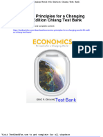 Economics Principles For A Changing World 4th Edition Chiang Test Bank