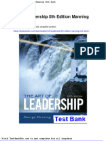 Art of Leadership 5th Edition Manning Test Bank