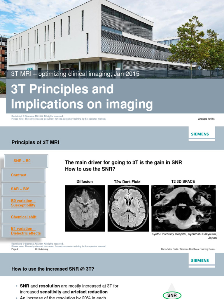 01 3TMRI Principles QuickGuide | PDF | Magnetic Resonance Imaging ...