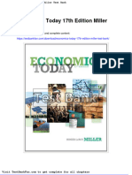Economics Today 17th Edition Miller Test Bank