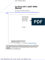 JCB Engines Deutz 2011 0297 9959 Workshop Manual