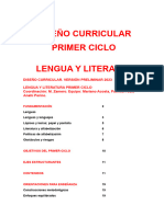 Diseño Curricular Lengua Primer Ciclo Versión 18 de Agosto 2023
