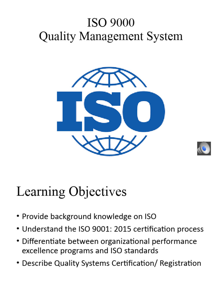 ISO 9001:2015 for Quality Managers | PDF | Iso 9000 | Quality ...
