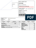 Factura: Numero de Autorizacion