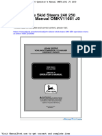John Deere Skid Steers 240 250 Operators Manual Omkv11661 j0 2000