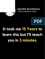 15 Years Experience in 3 Minutes!