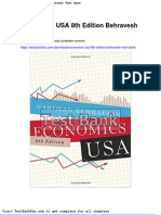 Economics Usa 8th Edition Behravesh Test Bank