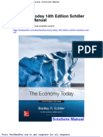 Economy Today 14th Edition Schiller Solutions Manual