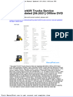 Hyundai Forklift Trucks Service Manual Updated 09 2021 Offline DVD