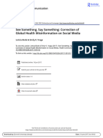 See Something, Say Something: Correction of Global Health Misinformation On Social Media