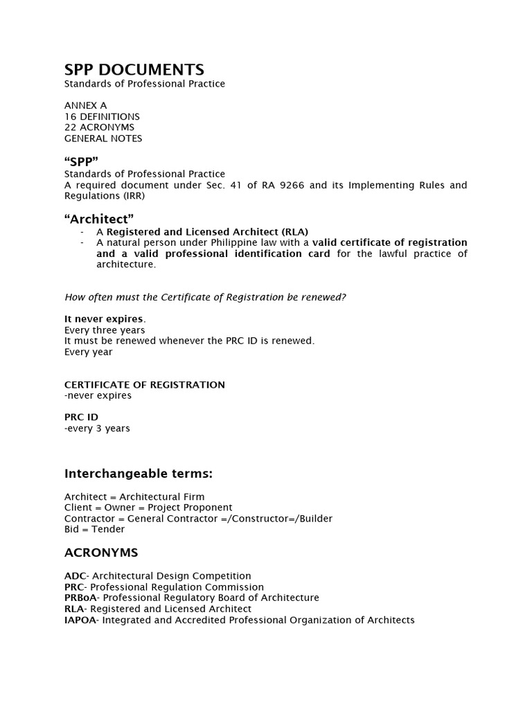ARC-4106-Group 3 - Compressed Notes On SPP Documents | PDF
