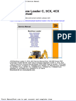 JCB Backhoe Loader C 3cx 4cx Service Manual