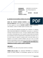 Reitero DECLARE REBELDE Y OTROS - PEDRO LUIS BELLIDO BERROCAL